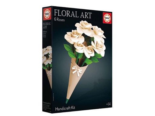 Educa Floral Art 6 White Roses