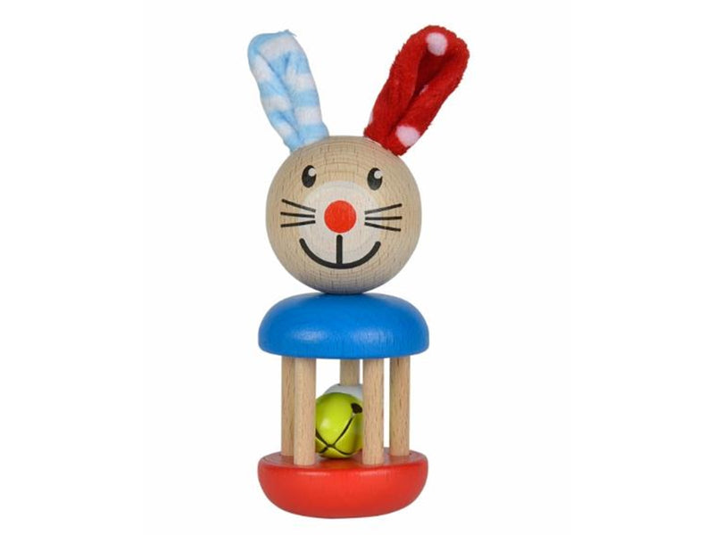 Eichhorn Baby Wooden Rattle Rabbit