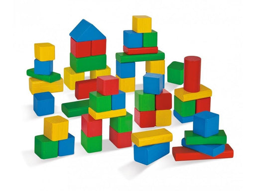 Eichhorn Wooden Blocks Colored 50 pcs.