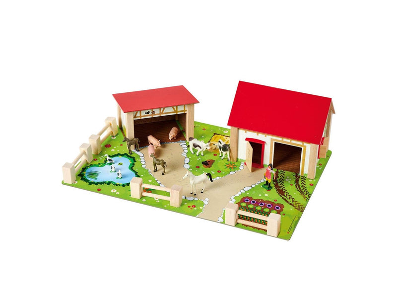 Eichhorn Wooden Farm with Accessories 20 pcs.