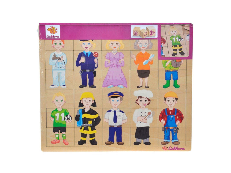 Eichhorn Wooden Puzzle - Professions 30st.