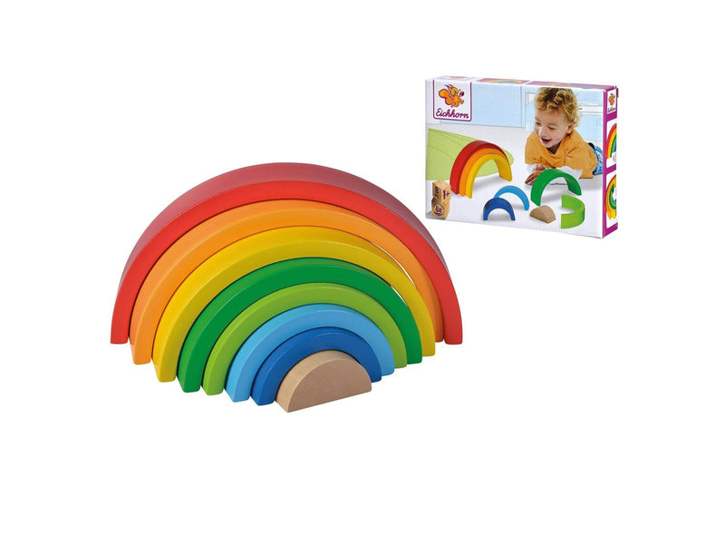 Eichhorn Wooden Stackable Rainbow 8 pcs.