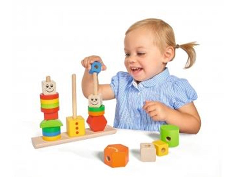 Eichhorn Wooden Stacking Puzzle Figures