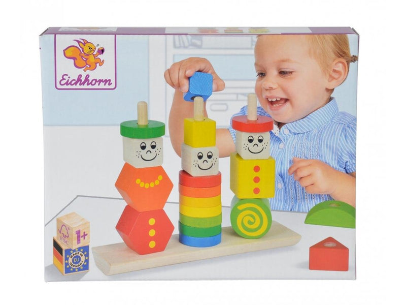 Eichhorn Wooden Stacking Puzzle Figures