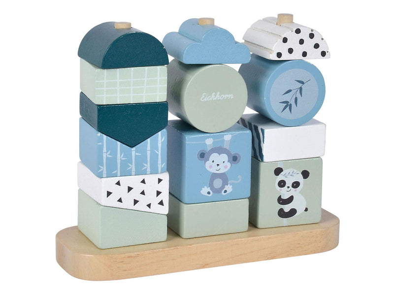 Eichhorn Wooden Stacking Puzzle Panda 15 pieces.