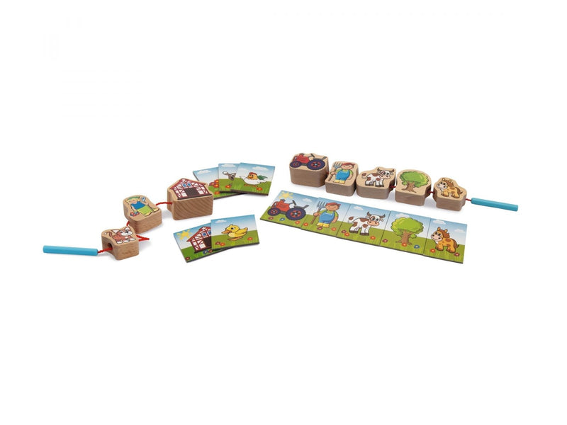 Eichhorn - Wooden Stringing Game 13 pcs.