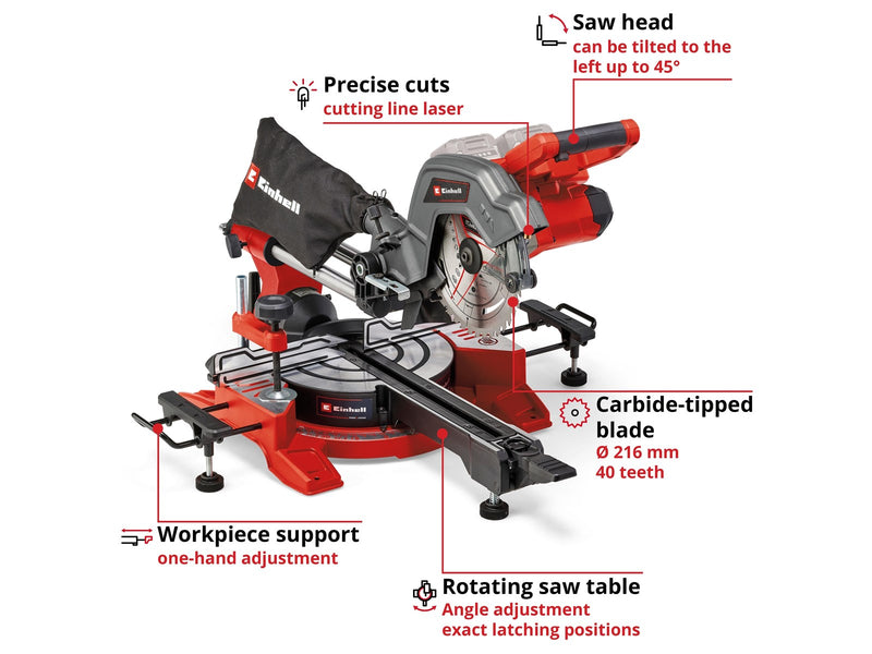 Einhell TE-SM 36/8 L Li-Solo Mitre Saw