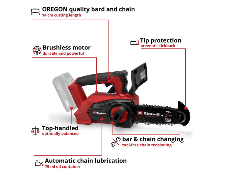 Einhell Top-handled Cordless Chain Saw FORTEXXA 18/20 TH