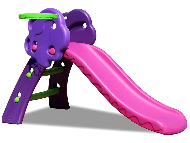 Elite Toys Kids Zone Rutsche purple mit Basketballkorb 130cm