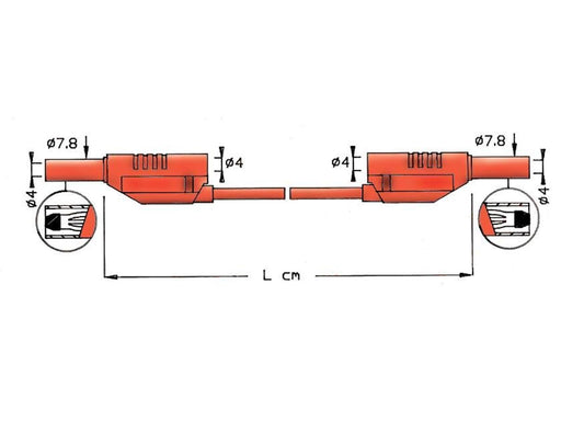 Elma Instruments Test lead - 2711 green 200cm