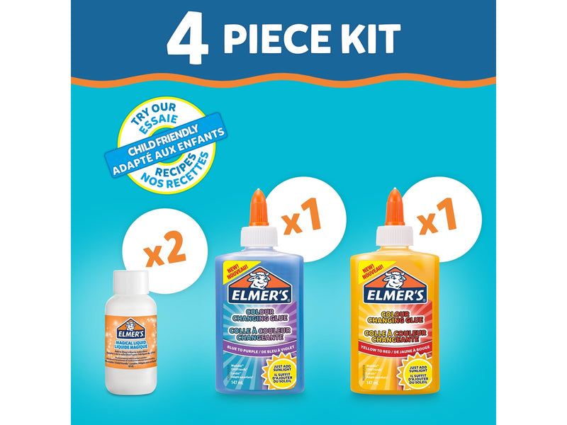 Elmer's Colour Changing Slime Set | 4-teiliges Kit