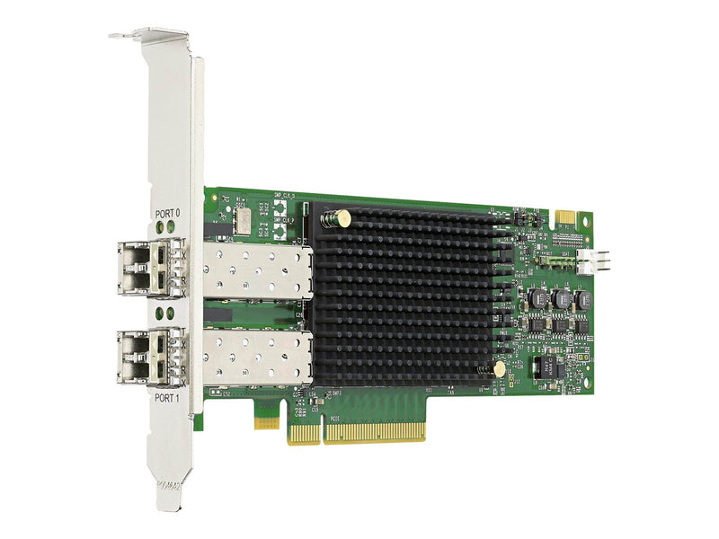 Emulex LPe31002 Gen 6 (16Gb) dual-port HBA (upgradeable to 32Gb) - host bus adapter - PCIe 3.0 x8 - 16Gb Fibre Channel x 2