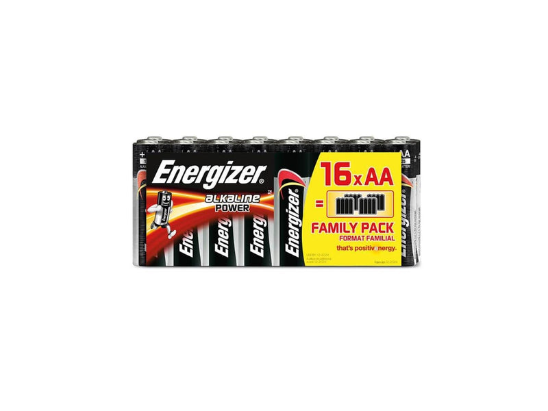 Energizer Battery AA/LR6 Alkaline Power 16-pack