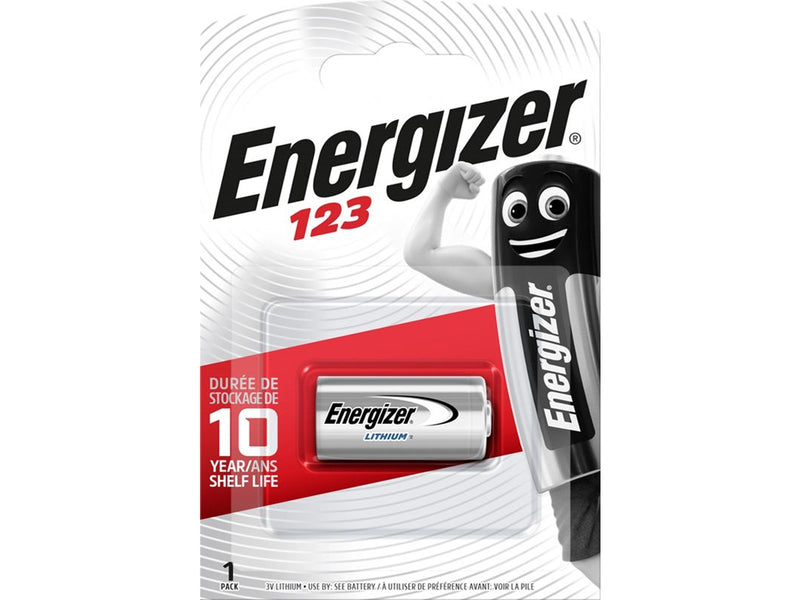Energizer Battery CR123 Lithium 1-pack
