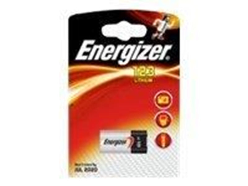 Energizer Battery CR123 Lithium 1-pack