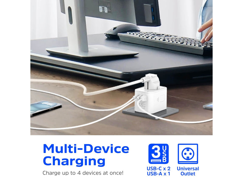 Energizer Globales Reiseladegerät - 45W - PD (2xUSB-C + USB-A)