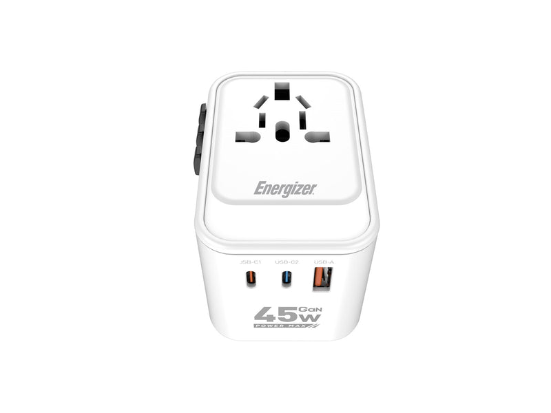 Energizer Globales Reiseladegerät - 45W - PD (2xUSB-C + USB-A)