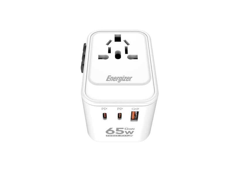 Energizer Globales Reiseladegerät - 65W - PD (2xUSB-C + USB-A)