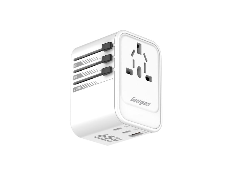 Energizer Globales Reiseladegerät - 65W - PD (2xUSB-C + USB-A)