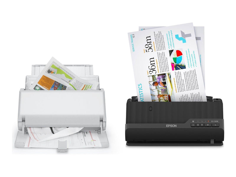 Epson ES-C320W - sheetfed scanner - desktop - USB 2.0 Wi-Fi(n)