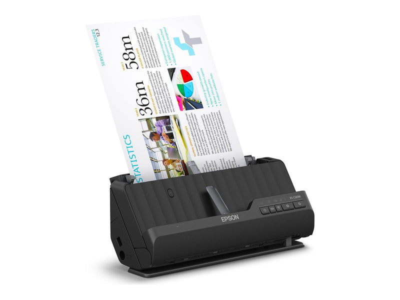 Epson ES-C320W - sheetfed scanner - desktop - USB 2.0 Wi-Fi(n)