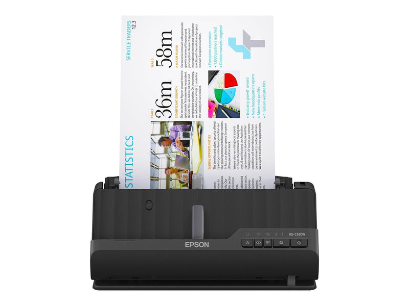 Epson ES-C320W - sheetfed scanner - desktop - USB 2.0 Wi-Fi(n)