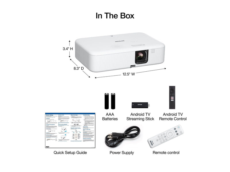 Epson Projektoren CO-FH02 - 1920 x 1080 - 3000 ANSI lumens