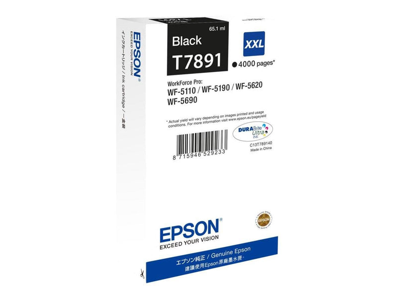 Epson T7891 - Black Ink XXL (T7891) - Tintenpatrone Schwarz