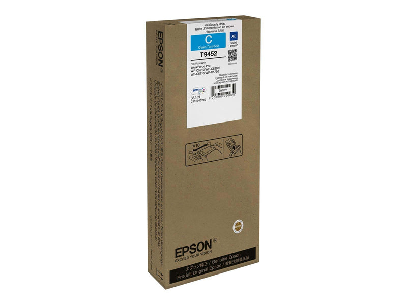Epson T9452 - XL - cyan - original - blækpatron