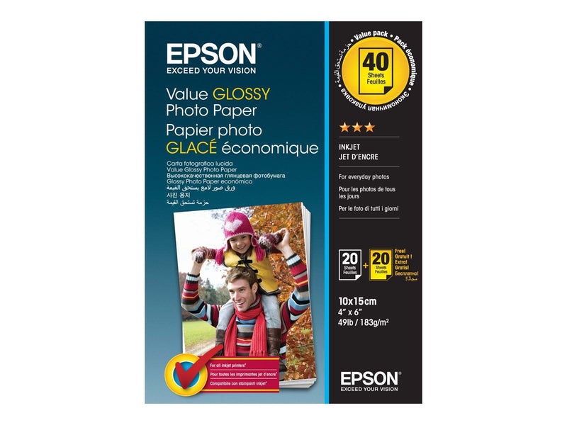 Epson Value Photo Paper Glossy - fotopapir - 20 ark