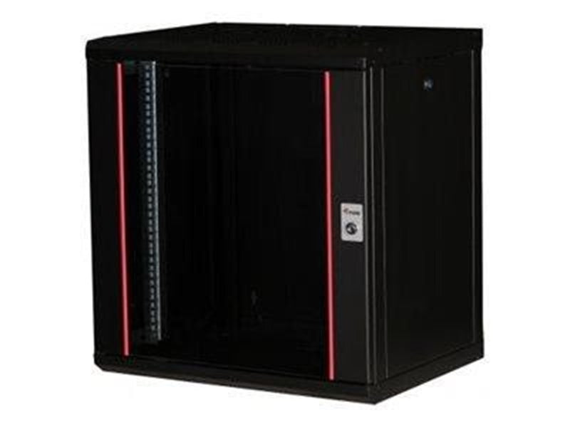 Equip Pro Mount - rack - 600x450 mm with glass door removable and lockable panels assembled - 12U