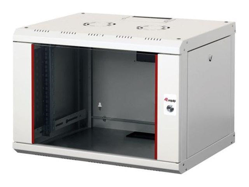 Equip Pro Mount - rack - 600x450 mm with glass door removable and lockable panels assembled - 7U