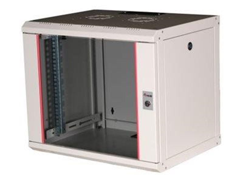 Equip Pro Mount - rack - 600x450 mm with glass door removable and lockable panels assembled - 9U