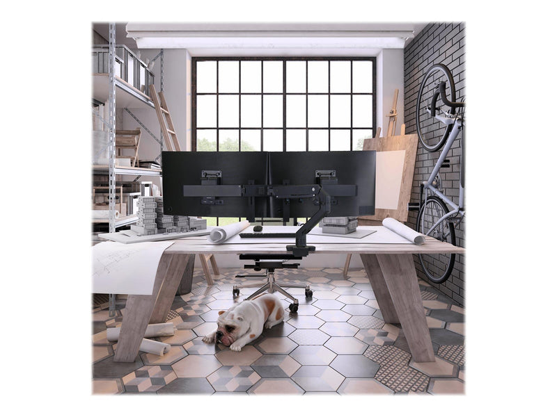 Ergotron HX Desk Dual Monitor Arm - mounting kit