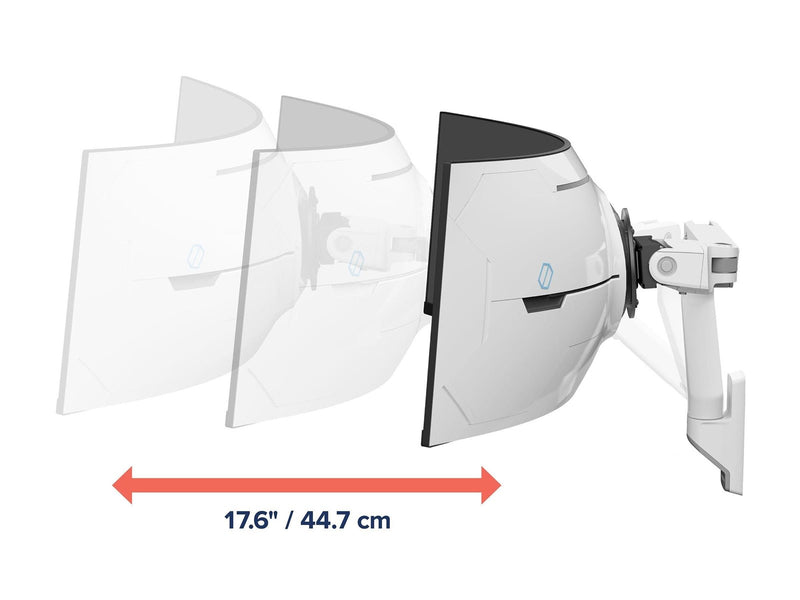 Ergotron HX mounting kit - Constant Force Technology - for curved LCD display - for extreme-depth curved screens - white - Max 17 kg - recommended for 57"