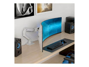 Ergotron HX mounting kit - Patented Constant Force Technology - for curved LCD display - for extreme-depth curved screens - white - Max 17 kg - recommended for 57"