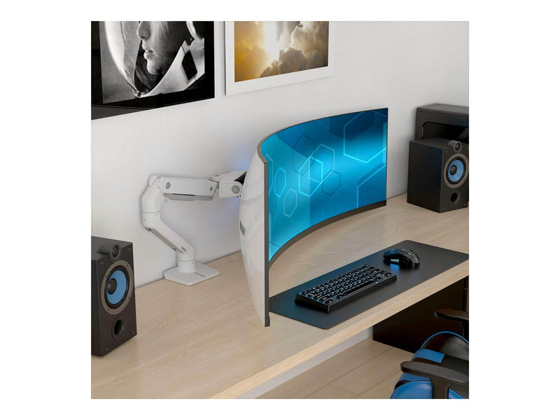Ergotron HX mounting kit - Patented Constant Force Technology - for curved LCD display - for extreme-depth curved screens - white - Max 17 kg - recommended for 57"