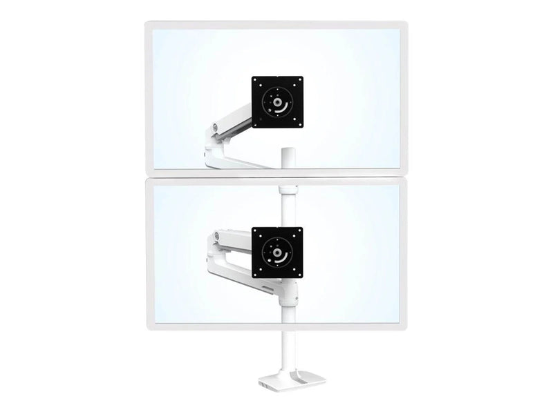 Ergotron LX Dual Stacking Arm Tall Pole (White)