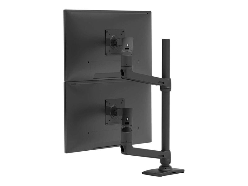 Ergotron LX Dual Stacking Arm Tall Pole (matte black)