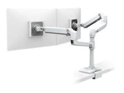 Ergotron LX Dual Stacking Arm with Under Mount C-Clamp