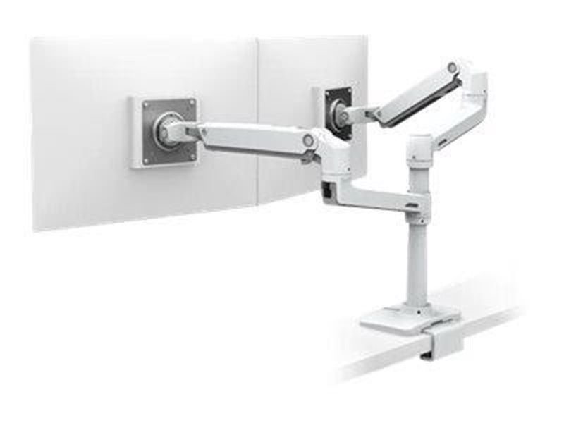 Ergotron LX Dual Stacking Arm with Under Mount C-Clamp