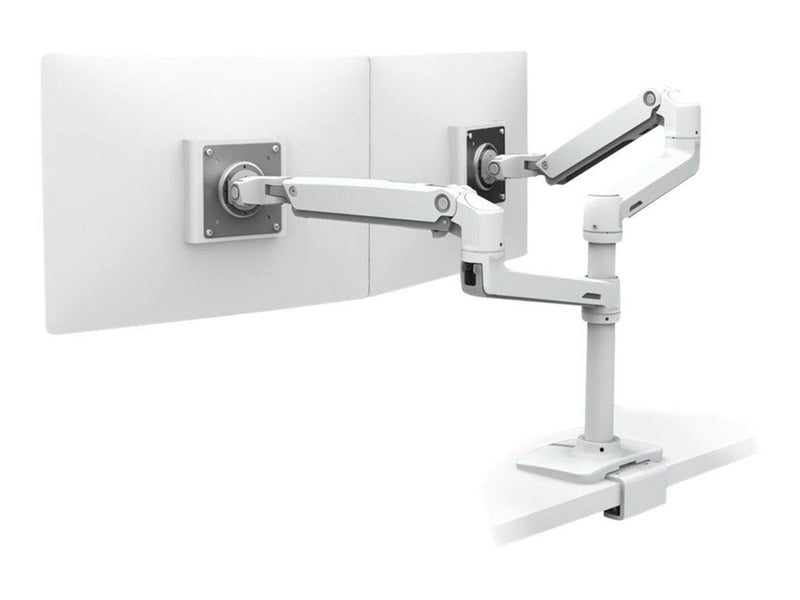 Ergotron LX Dual Stacking Arm with Under Mount C-Clamp
