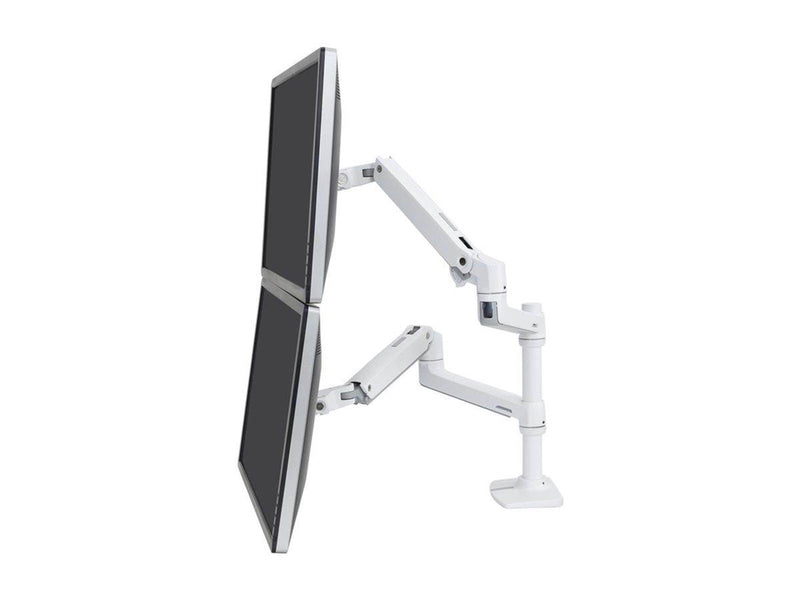 Ergotron LX Dual Stacking Arm with Under Mount C-Clamp