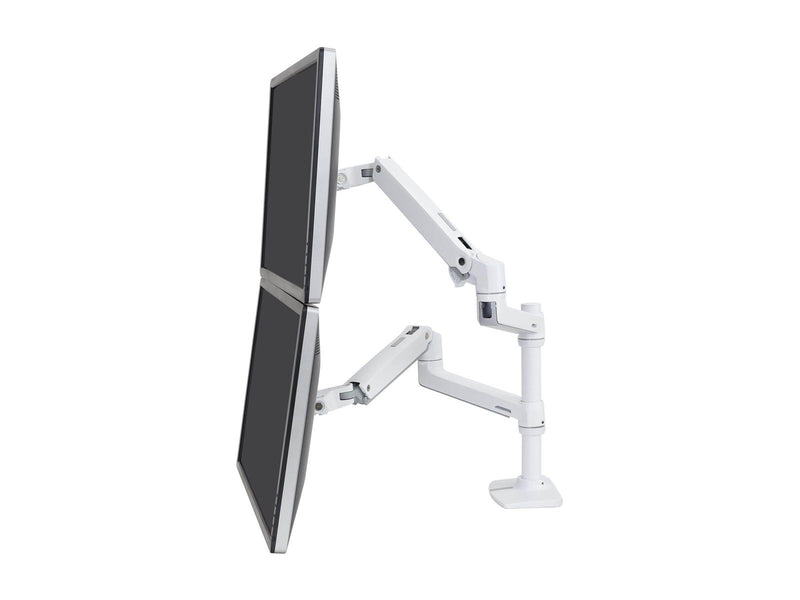 Ergotron LX Dual Stacking Arm with Under Mount C-Clamp