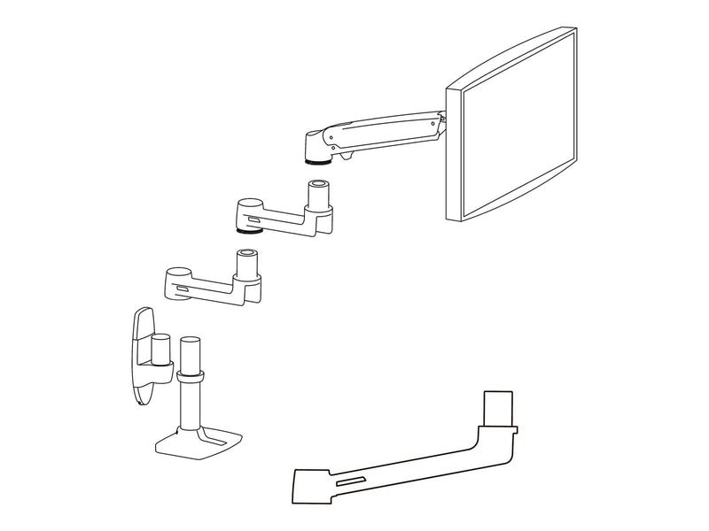 Ergotron LX Extension - Max - recommended for