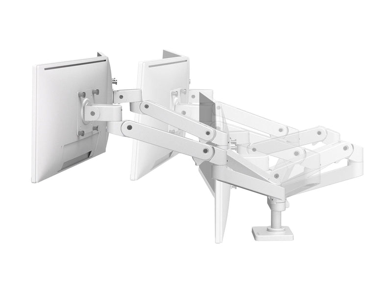Ergotron LX Pro mounting kit - for 2 LCD displays - side-by-side - white