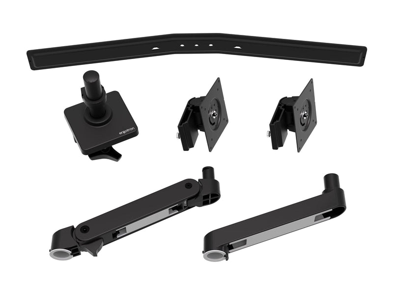 Ergotron LX Pro mounting kit - for 2 flat panels - black