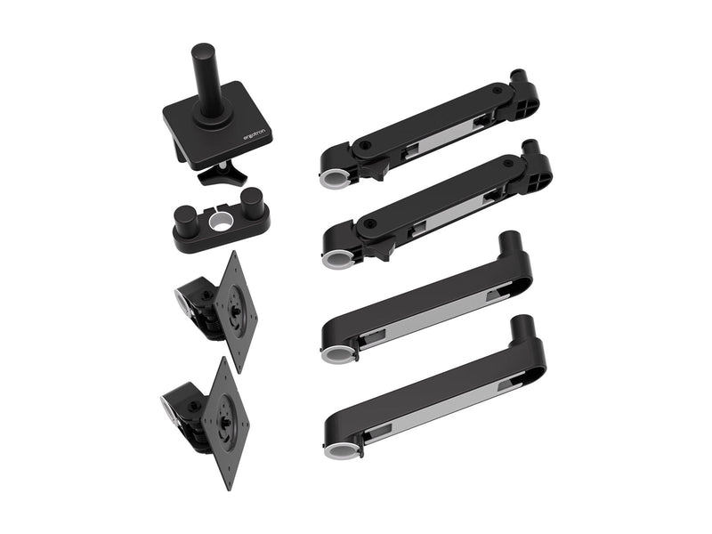 Ergotron LX Pro mounting kit - modular - for 2 LCD displays - side-by-side - black