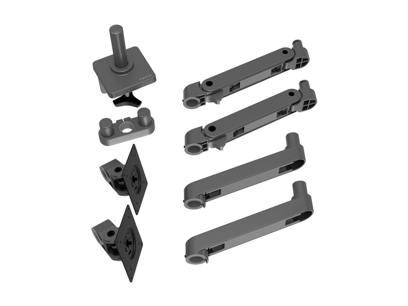 Ergotron LX Pro mounting kit - modular - for 2 LCD displays - side-by-side - dark grey