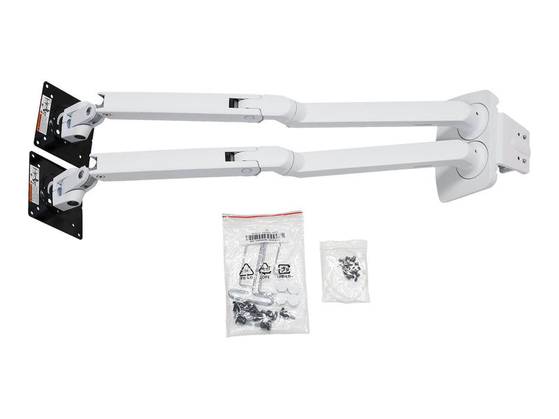Ergotron MXV Desk Dual Monitor Arm - mounting kit - for 2 monitors (adjustable arm)